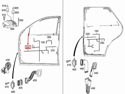 NOVO CHICOTE DE FIOS PARA PORTA FRONTAL MERCEDES-BENZ R W251 A2514402013 SEM DEVER 🇺🇸 - Imagem 1 de 4