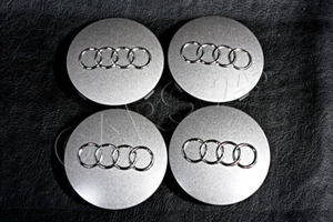 Genuine 18" Alloy Wheel Center Hub Caps 4pcs Audi A4 B8 A5 2008-2013 - Picture 1 of 3