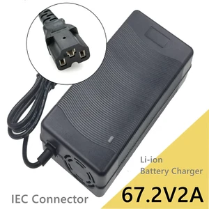 67.2V 2A Lithium Battery Charger for 60V Li-Ion Battery with IEC Connector - Picture 1 of 16