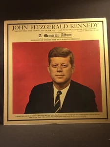 JFK John Fitzgerald Kennedy A Memorial Album LP Vinyl Record Vintage 1963 - Picture 1 of 4