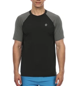 Men's UPF 50+ Quick-Dry Swim Shirt Rash Guard with Sun Protection XXL - Picture 1 of 7
