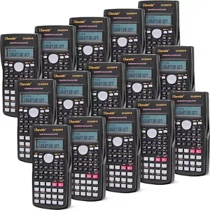 High-Definition 2-Line Calculators (15 Pack) - Portable & Lightweight for Study - Picture 1 of 8
