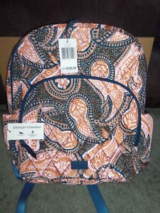 Vera Bradley 16" Large Ultralight Backpack Fern Paisley  NEW with TAGS    nice