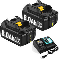 4X 18V/8Ah Battery for Original Makita BL1860B BL1850B BL1830 6.0Ah / Charger DE