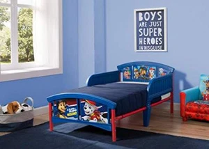 Paw Patrol Toddler Bed Kids Children Room Safety Rail Boys Girls Steel Frame JR - Picture 1 of 3