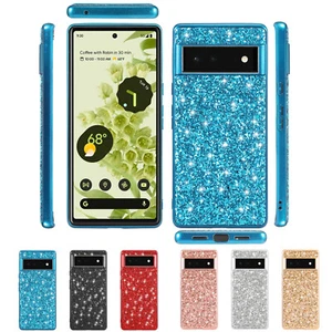 For Google Pixel 8 Pro/7a/6 Pro Shockproof Bling Glitter TPU Thin Fit Phone Case - Photo 1 sur 12