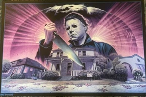 Jason Edmiston Halloween 45 H45 Ed/150 lila Variante Mondo Siebdruck Poster - Bild 1 von 1