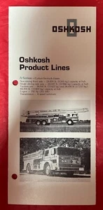 1980 Oshkosh "FULL LINE" - Original Truck Dealer Sales Brochure / Catalog - Imagen 1 de 4