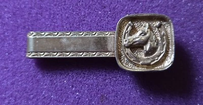 Clip de corbata de herradura y semental ecuestre vintage Foto 1 de 2