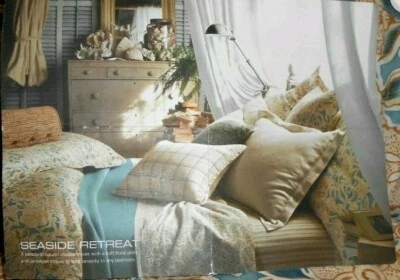 Ralph Lauren Spa Organic Cotton Seaside Retreat Full Queen Duvet Pillow Cover - Image 1 of 4