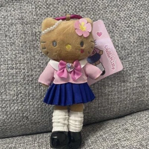 Hello Kitty Kogal Plush Keychain Heisei Retro Y2K Style Sanrio Japan Rare - Picture 1 of 2