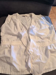 Chaleco L Hanna for La Journee Journee Journeé Lagenlook Blanco Talla 4 M/Lg - Imagen 1 de 13