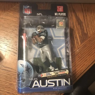 McFarlane NFL Series 23 Miles Austin Cowboys Blue Jersey Free Shipping! - Image 1 of 4