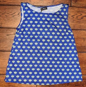 JUSTMINE CAMISETA SIN MANGAS SIN MANGAS PARA MUJER Maglia Trapezio Bloom Talla L NWT - Imagen 1 de 12