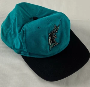 Florida Marlins Eds West Signatures Embroidered Snapback Hat Cap Miami USA 90s - Picture 1 of 5