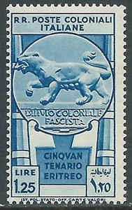 1933 EMISSIONI GENERALI CINQUANTARIO ERITREO 1,25 LIRE MNH ** - I41-5 - Picture 1 of 1
