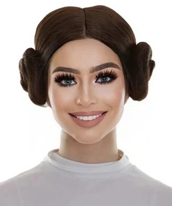 Women's Space Princess Straight Shoulder Length Trendy Space Buns Wig ,HW-6745A - Picture 1 of 5