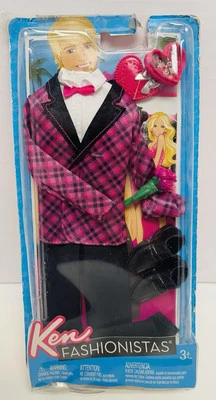 Barbie Ken Fashionistas Pink and Black Plaid Tuxedo 2011 Mattel NEW - Image 1 of 4