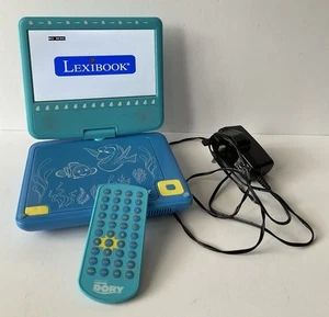 Reproductor de DVD portátil Lexibook Pixar Dory Finding Nemo fuente de alimentación remota funcionando - Imagen 1 de 21