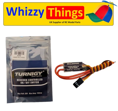 TURNIGY / RCLANDER TURNIGY RCLANDER RC Receiver Controlled On Off AUX Switch 10A 30V Glow LEDs UK