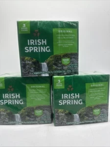 (3) Sapone Irlandese Spring Bar Originale Pulito Confezione 3 Bar 12 Ore Fresco 9 Totale - Foto 1 di 4