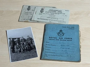 WW2 Royal Air Force Service and Release Book + Postcard RAFVR S. Rhodesia 41-45 - Picture 1 of 6