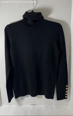 Bloomingdale's Black Cashmere Sweater - Size L - Image 1 of 4