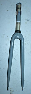 Touring Road Bike Fork 700c 11/8" Threadless 185mm Gray Caliper Hybrid Ships USA - Picture 1 of 14