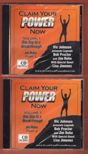 Claim Your Power Now Volume 1 Part 1 & 2 Jim Rohn - CD 3 & 4 (Brand New Sealed) - Picture 1 of 2