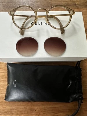 CÉLINE Lesebrille +2,25 * Oliv/Gold * + Sonnenbrillengläser * TOP gepflegt 🩶 - Bild 1 von 4