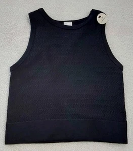 New Mix Tank Top Women's Size S/M Black Slimming Fit - Picture 1 of 6