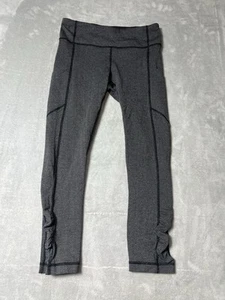 Lululemon Pace Rival 22" spina di pesce nero grigio erica, tasche, taglia 6 - Foto 1 di 6