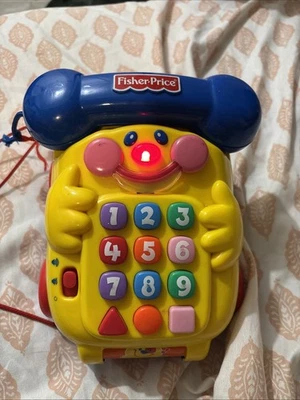 Teléfono Fisher-Price Baby Smartronics Speak & Teach de colección funcionando Foto 1 de 2