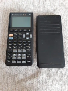 Texas Instruments TI-85 Black Graphing Calculator With Cover Tested Works - Picture 1 of 5