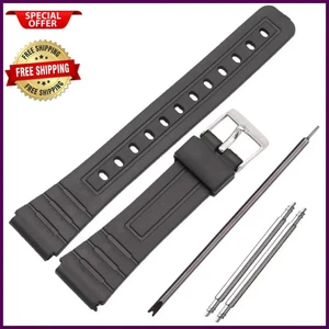 Correa de goma para reloj Casio F-94 F94W F105W F106 F-91W F91W 16/18/20 mm - Imagen 1 de 30