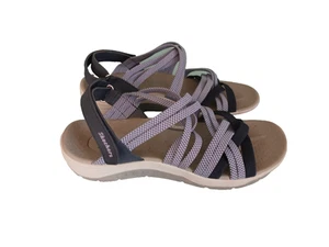 Sandali elasticizzati con cinturino Skechers Outdoor Lifestyle donna US 9 M blu nero grigio - Foto 1 di 7