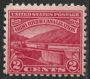 USA, Scott #681, 2c Ohio River Canal, MNH - Bild 1 von 1