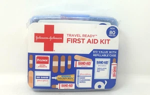 Johnson & Johnson "Travel Ready First Aid Kit", (insgesamt 80 Teile mit Koffer)  - Bild 1 von 2