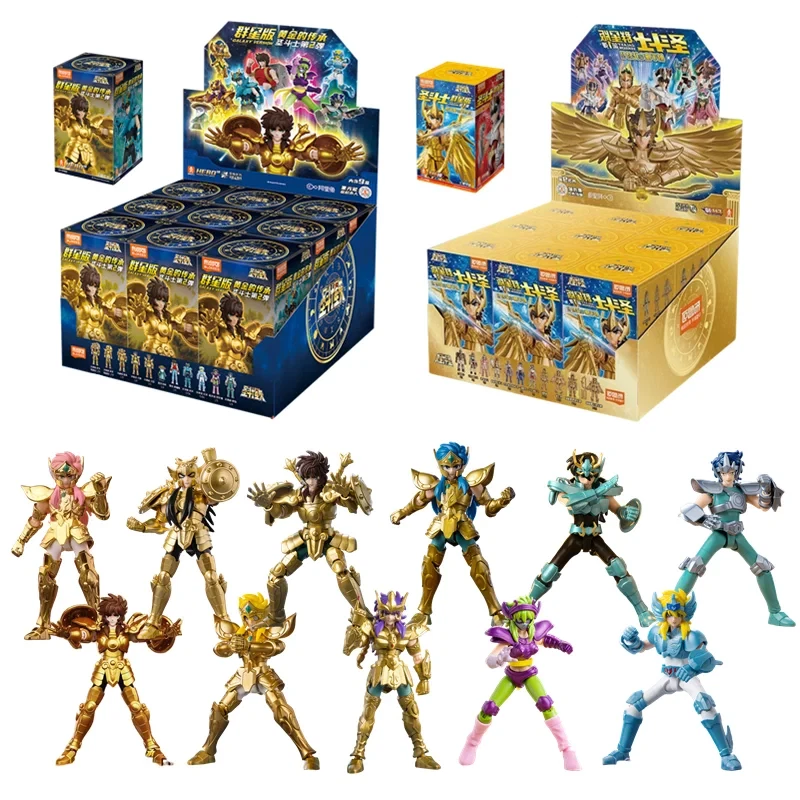 Original Blokees Gold Saint Action Figure Champion Saori Kido Seiya Mu Aiolia As - Image 1 of 4