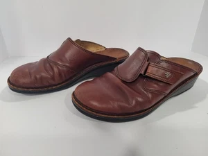 Finn Comfort Amalfi Clogs Euro 41 Damen 10 Braun Leder Slipper Schuhe Germany - Bild 1 von 10