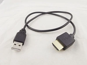 50cm HDMI Male to USB 2.0 A Male Plug Adapter Converter Connector Charger Cable - Picture 1 of 9