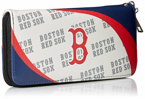 MLB Boston Red Sox Curve Zipper Organizer Wallet Cover