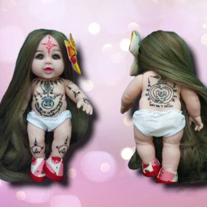 Thai amulet Phra Luk Thep full power talisman Strong with charm 12 inch Aj Kom - Picture 1 of 12