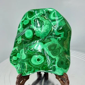 2.33LB Top Natural Malachite Quartz Mineral Specimen Crystal Healing Home Decor - Picture 1 of 10