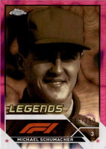 2023 Topps Chrome Formula 1 #199 Michael Schumacher Fuchsia Lava Refractor #/250 - Picture 1 of 2