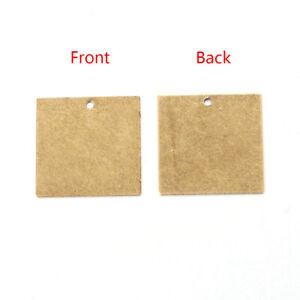 10 pcs Metal Tags Brass Blank Stamping Tag Big Pendants For DIY Jewelry Making