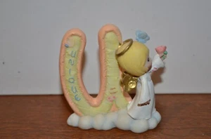 NEW 2002 PRECIOUS MOMENTS ENESCO LETTER U UNIQUE - Foto 1 di 3