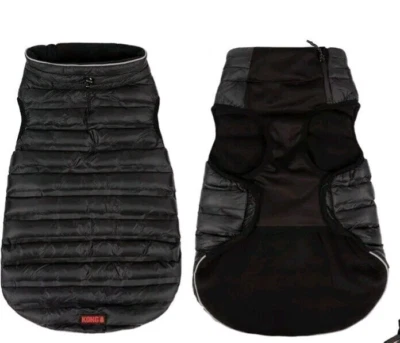 Kong Dog Puffer Jacket Vest Parachute Black,Fleece Lined,Water Resistant M,L New - Image 1 of 4