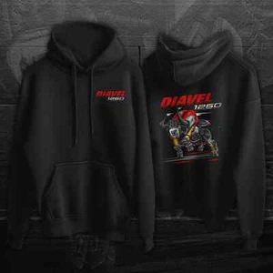 Ducati Diavel 1260 Motorcycle Hoodie Pullover for Cruiser Riders - Picture 1 of 10