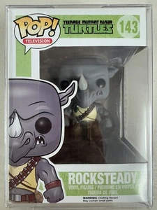 Rocksteady 143 ~ Teenage Mutant Ninja Turtles (TMNT) ~ Funko Pop Vinyl + P/PROT - Picture 1 of 7